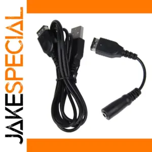 GBA SP Black Accessory Set with Charger & Adapter