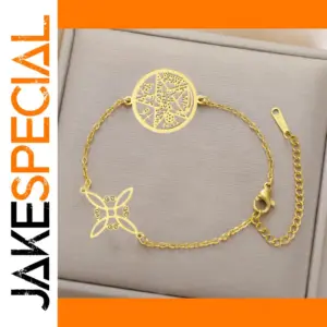 Elegant Stainless Steel Tetragrammaton Bracelet
