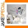 Elegant Wall Sticker Set with Floral & Butterfly Motifs