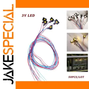 HO Scale Miniature LED Lamp Set (50 Pieces)