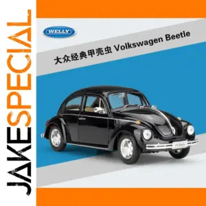 Black Volkswagen Beetle 1:24 Diecast Model