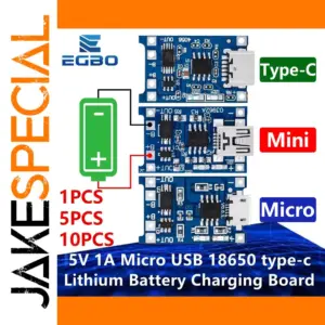 Lithium Battery Charging Board 18650 Support