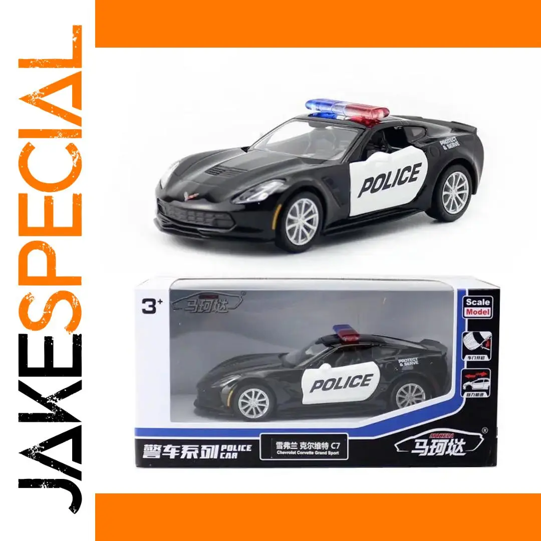 Black Chevrolet Corvette C7 Diecast Model 1:36 Scale 1 Black Chevrolet Corvette C7 Diecast Model 1:36 Scale