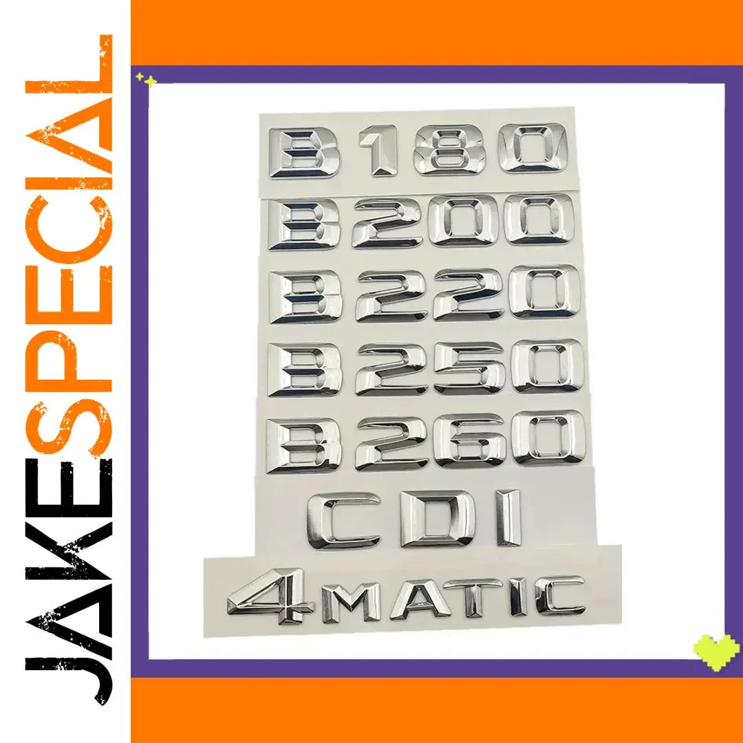 3D Emblem Badge Sticker Set for Mercedes-Benz 1 3D Emblem Badge Sticker Set for Mercedes-Benz