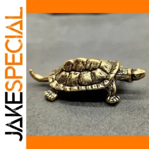 Vintage Brass Tortoise Decor Sculpture