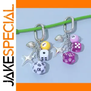 Vibrant Resin Keychain with Silver Finish