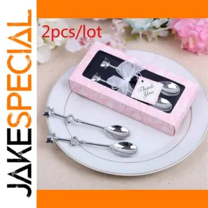 Elegant Stainless Steel Wedding Coffee Spoons Set