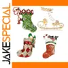 Christmas Drip Oil Socks Brooch Set