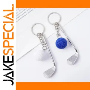 Mini Simulated Golf Keychain for Enthusiasts