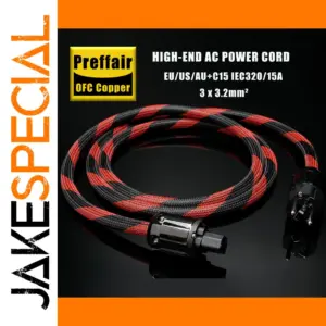 Premium 16mm Copper Power Cable with Gold-Plated Plug