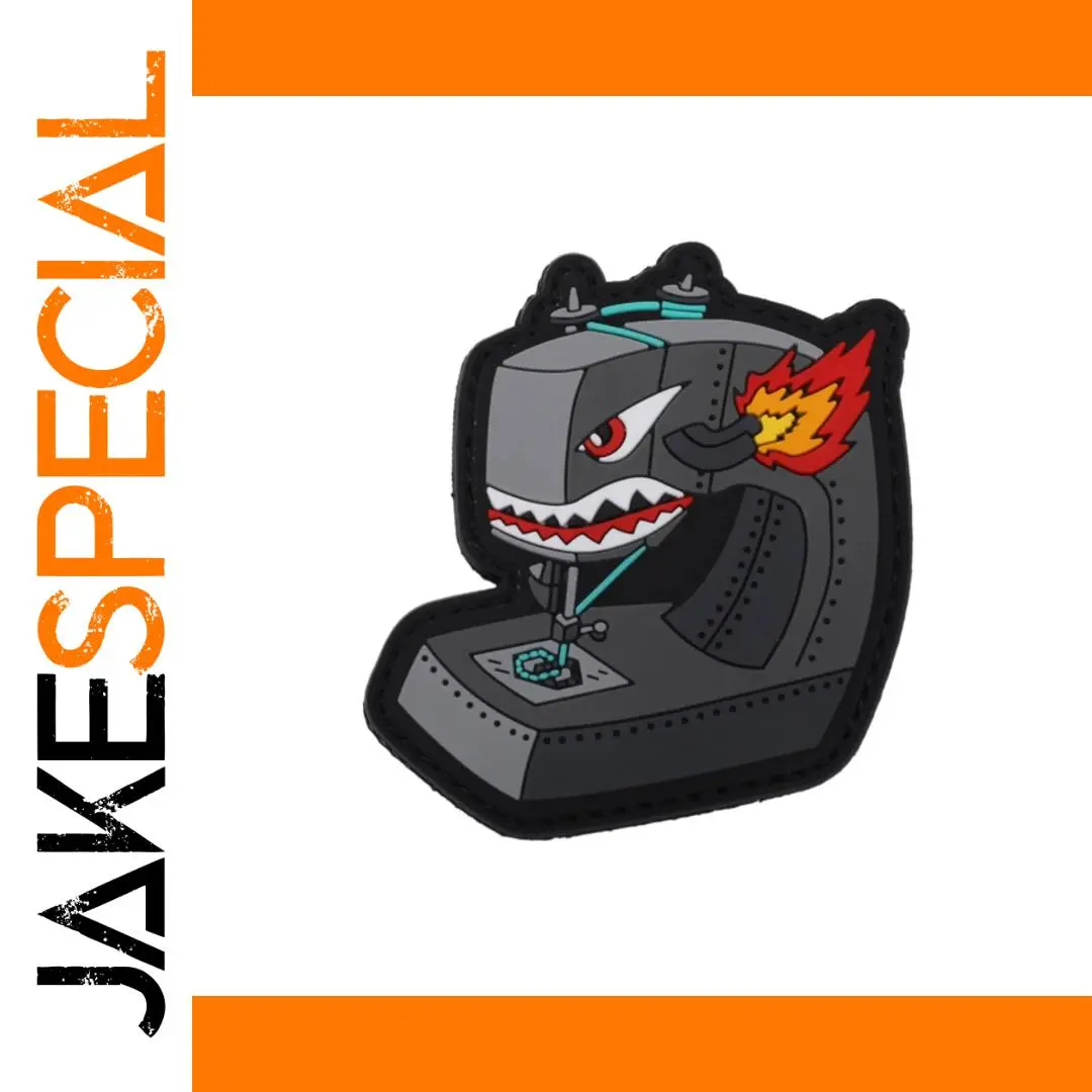 Quirky Cartoon Sewing Machine Patch 3D Design 1 Quirky Cartoon Sewing Machine Patch 3D Design