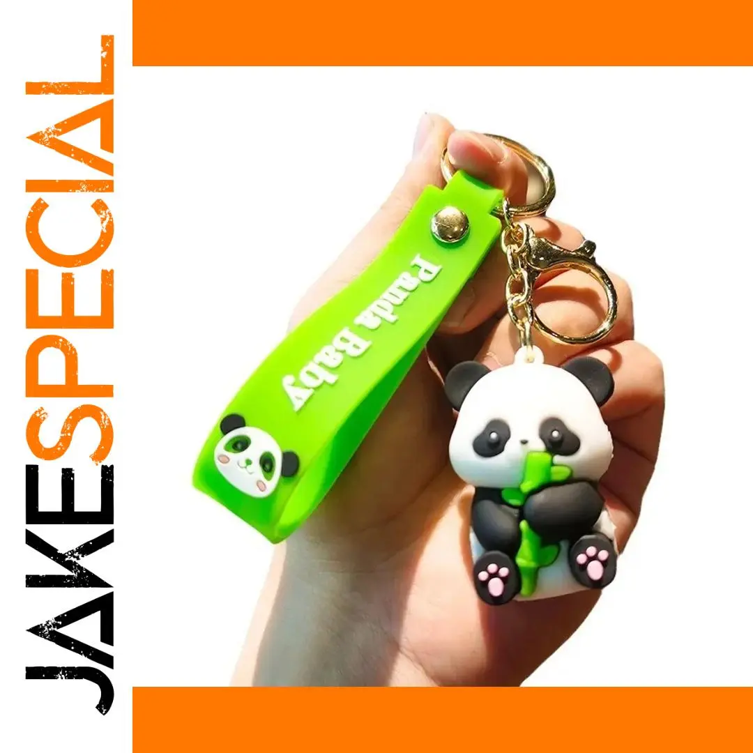 Cute Panda Baby Bamboo Keychain 1 Cute Panda Baby Bamboo Keychain
