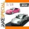Porsche 911 RWB 1:18 Diecast Model in Pink or Silver