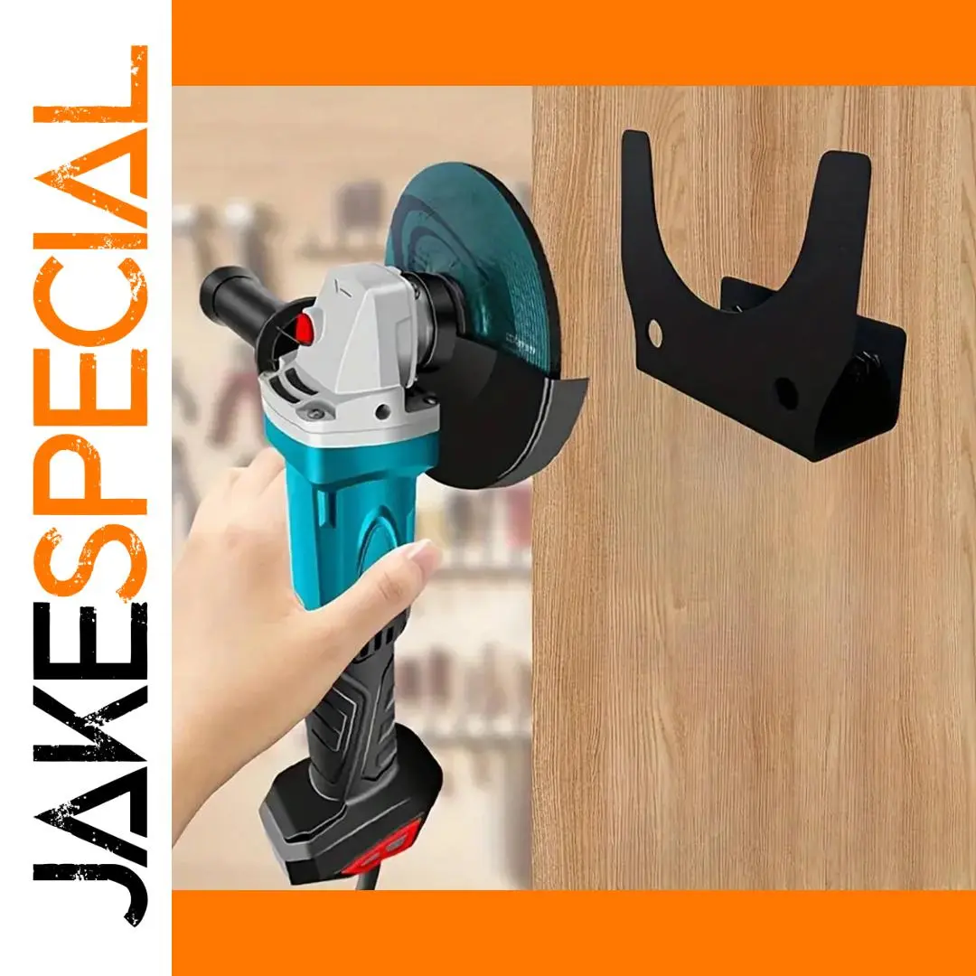 Black Metal 5-Inch Grinder Wall Mount Holder 1 Black Metal 5-Inch Grinder Wall Mount Holder