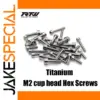 Titanium M2 Cup Head Screws Set of 10