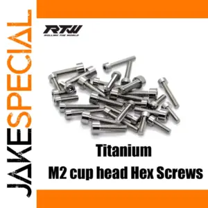 Titanium M2 Cup Head Screws Set of 10