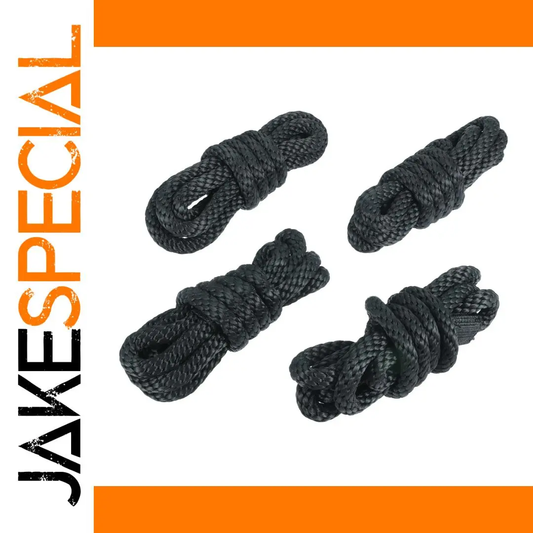 Durable Black Nylon Boat Bumper Rope Set 1 Durable Black Nylon Boat Bumper Rope Set