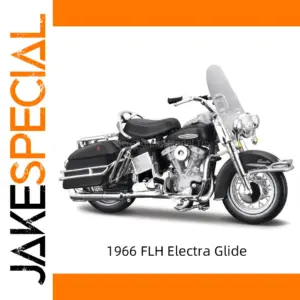 Vintage 1966 FLH Electra Glide Motorcycle Model