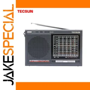 Vintage Portable Radio Receiver with Digital Display