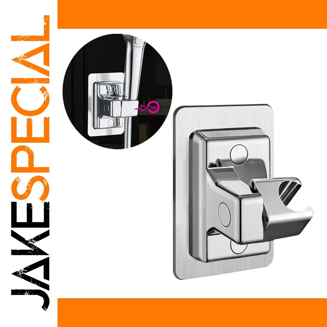 Modern Chrome Shower Holder for Handhelds 1 Modern Chrome Shower Holder for Handhelds