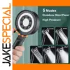 High Pressure Chrome Shower Head with 5 Modes