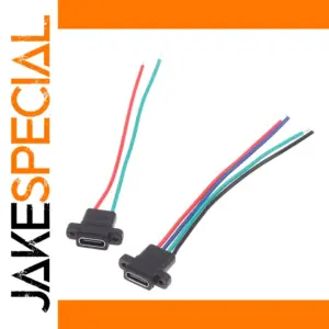 Waterproof Type-C Female Socket for DIY Projects