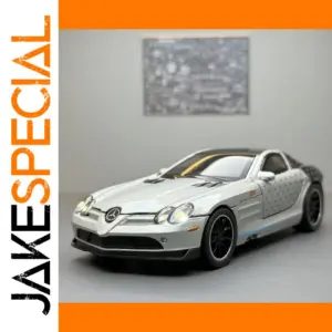 1/32 Scale Metal Sports Car Model in Silver