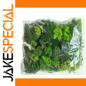 Vibrant Miniature Green Tree Set for HO Layouts