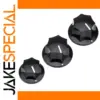 Black Control Knob Set for Jazz Bass