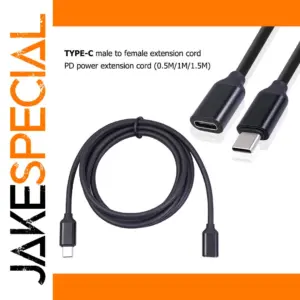 USB C Extension Cable 0.5m to 1.5m, 480 Mbps