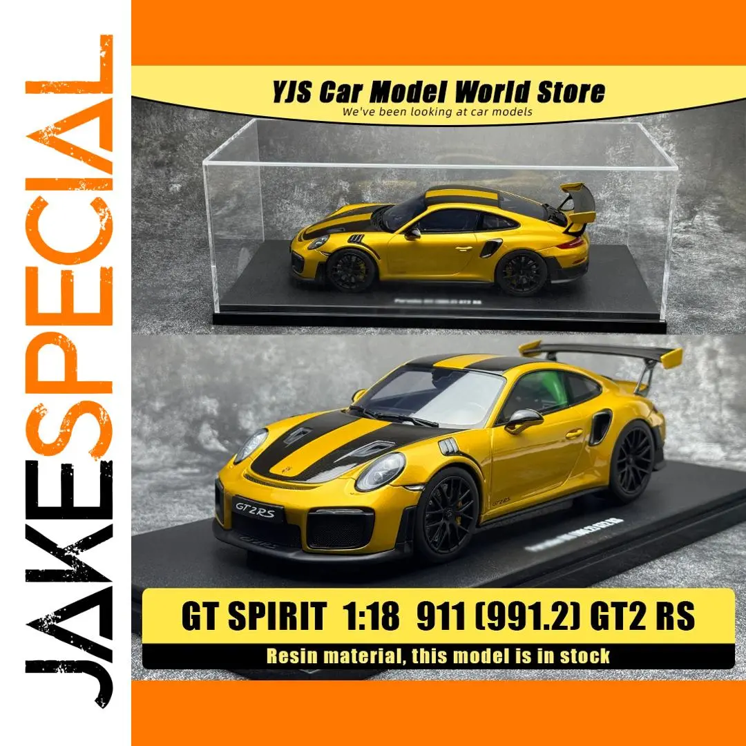 Yellow Porsche 911 GT2 RS Diecast Model 1:18 Scale 1 Yellow Porsche 911 GT2 RS Diecast Model 1:18 Scale