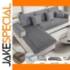 Cozy Grey Velvet Sofa Cover for Comfort