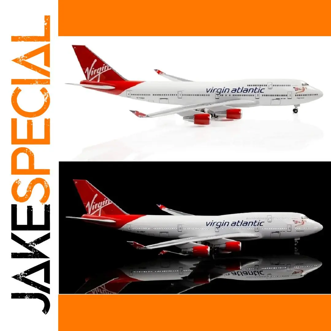 Virgin Atlantic Boeing 747 Model 47cm with LED Options 1 Virgin Atlantic Boeing 747 Model 47cm with LED Options