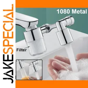 Universal Brass Faucet Extender with 1080° Swivel