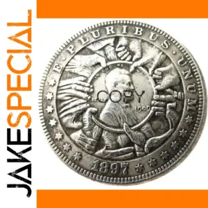 Vintage US Patriot Coin with Edgy Design