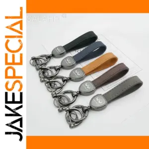 Infiniti 3D Metallic Leather Keychain in Multiple Colors