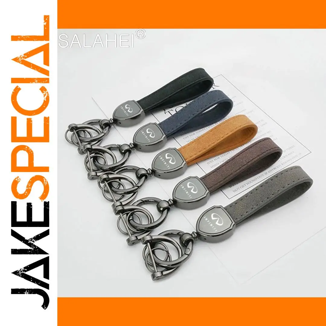 Infiniti 3D Metallic Leather Keychain in Multiple Colors 1 Infiniti 3D Metallic Leather Keychain in Multiple Colors