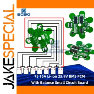 Vibrant Green 7S 15A BMS PCM Module