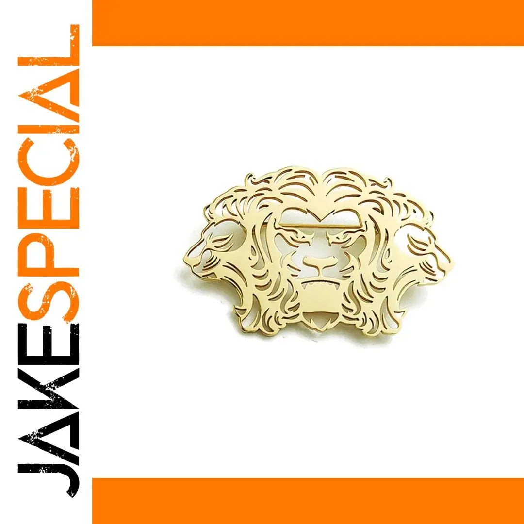 Three-Headed Lion Brooch in Alloy 1 Three-Headed Lion Brooch in Alloy