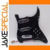 Black Strat-Style Pickguard with Single-Coil Pickups