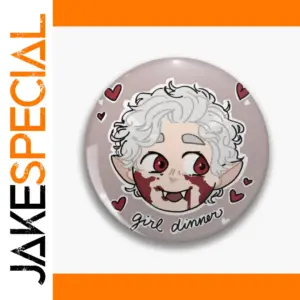 Vampire Cartoon Pin in Multiple Sizes
