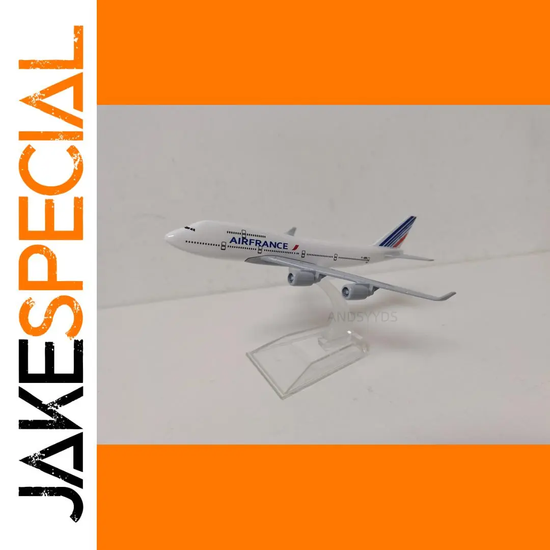Air France B747 Die-Cast Model Airplane, 16cm 1 Air France B747 Die-Cast Model Airplane, 16cm