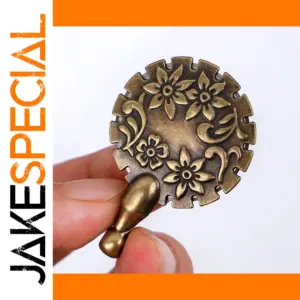 Vintage Stainless Steel Thread Cutter with Floral Engraving