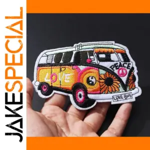 Peace Sightseeing Bus Iron-On Patch