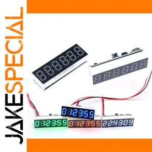 Digital 6-Digit LED Clock Module with Seconds