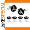 Masonic Cufflink Set with Shirt Studs