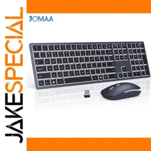 Wireless Keyboard and Mouse Set with Backlit Keys