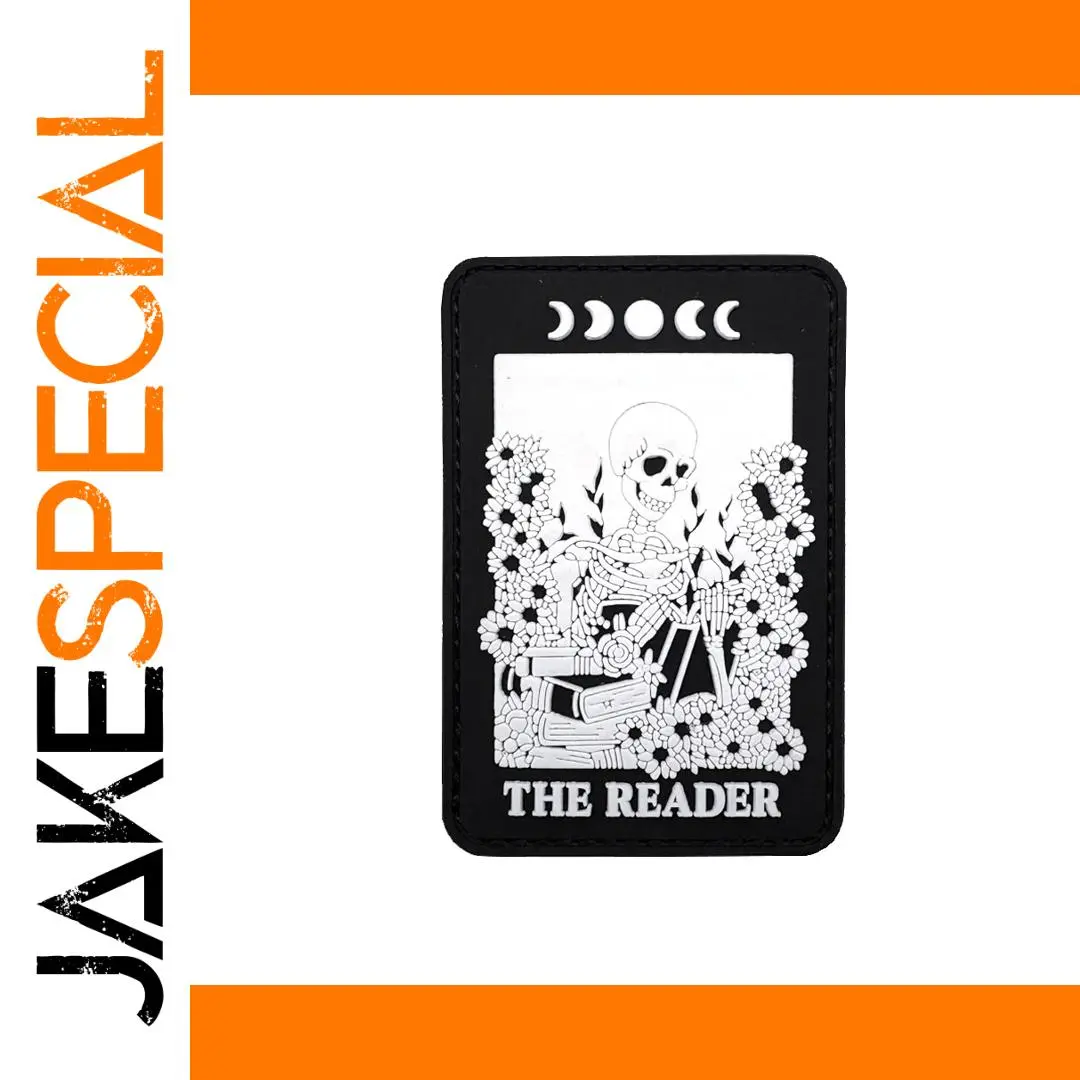 Gothic Skeleton Patch with Floral & Moon Phases 1 Gothic Skeleton Patch with Floral & Moon Phases