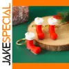 Festive Red Christmas Boots Keychain