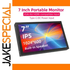 7-Inch Portable IPS Monitor with HDMI, VGA
